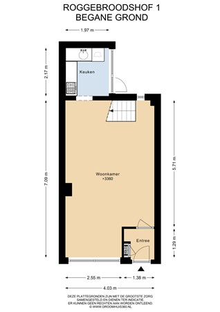 Floorplan - Roggebroodshof 1, 2312 TP Leiden